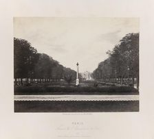 Avenue de l'Observatoire (Luxembourg), c. 1867. Creator: Charles Soulier