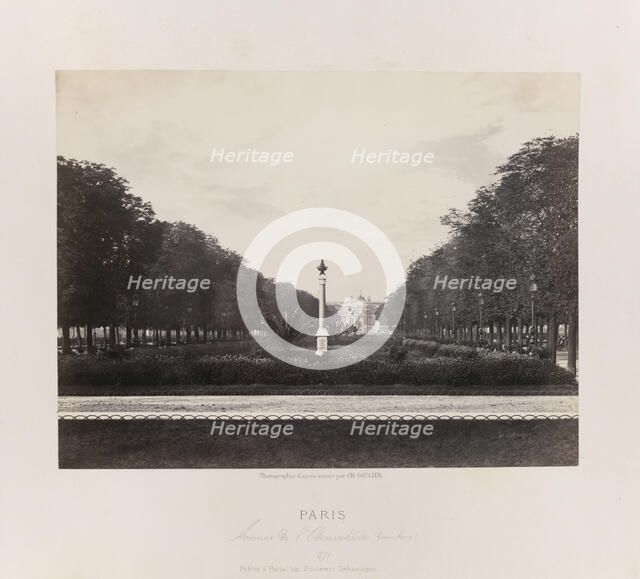 Avenue de l'Observatoire (Luxembourg), c. 1867. Creator: Charles Soulier.