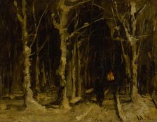 Avenue in Düsseldorf, 1867-1870. Creator: Mihaly Munkacsy