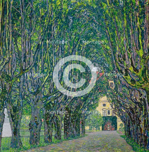 Avenue in the Park of Kammer Castle, 1912. Artist: Klimt, Gustav (1862-1918)