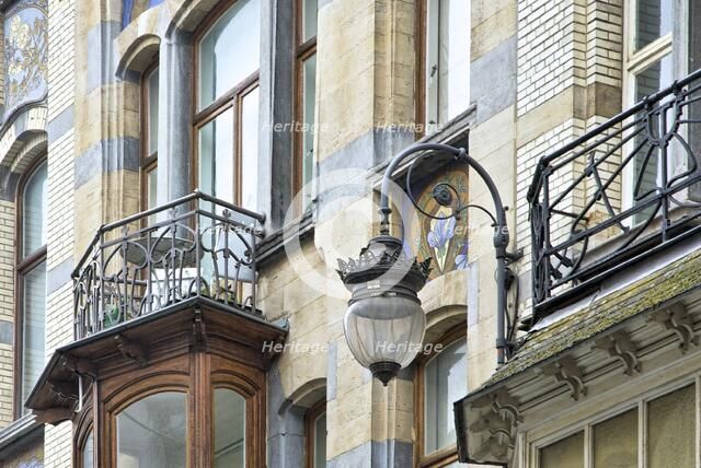 Avenue Jean Volders/Rue Vanderschrick, Brussels, Belgium, (1904), c2014-c2017. Artist: Alan John Ainsworth.