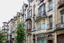 Avenue Jean Volders/Rue Vanderschrick, Brussels, Belgium, (1904), c2014-c2017. Artist: Alan John Ainsworth