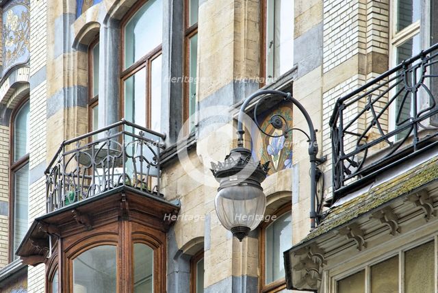 Avenue Jean Volders/Rue Vanderschrick, Brussels, Belgium, (1904), c2014-c2017. Artist: Alan John Ainsworth.
