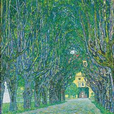 Avenue to Schloss Kammer, 1912. Creator: Gustav Klimt