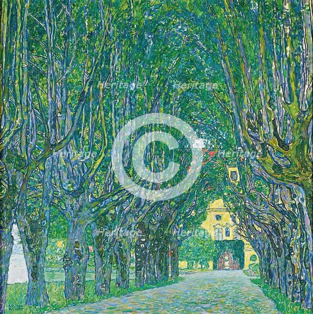 Avenue to Schloss Kammer, 1912. Creator: Gustav Klimt.