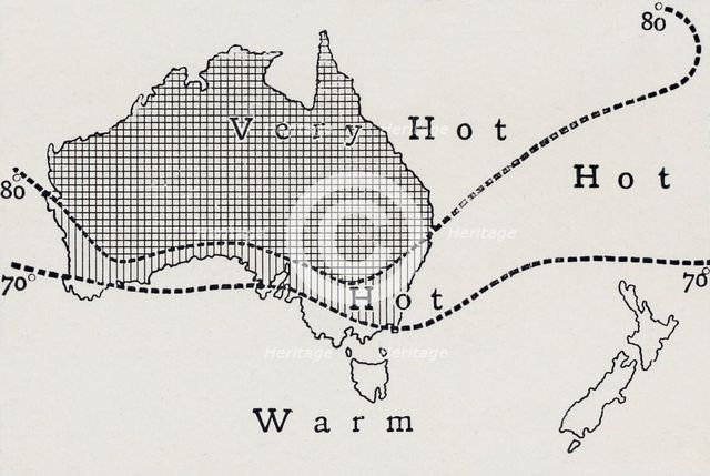 'Average January Temperature', 1923. Creator: Unknown.
