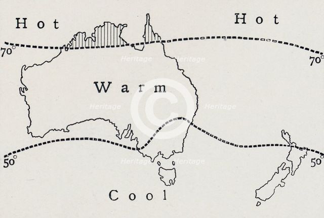 'Average July Temperature', 1923. Creator: Unknown.