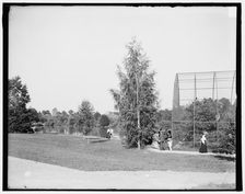 Aviary and lake, Seneca Park, Rochester, N.Y., between 1900 and 1906. Creator: Unknown
