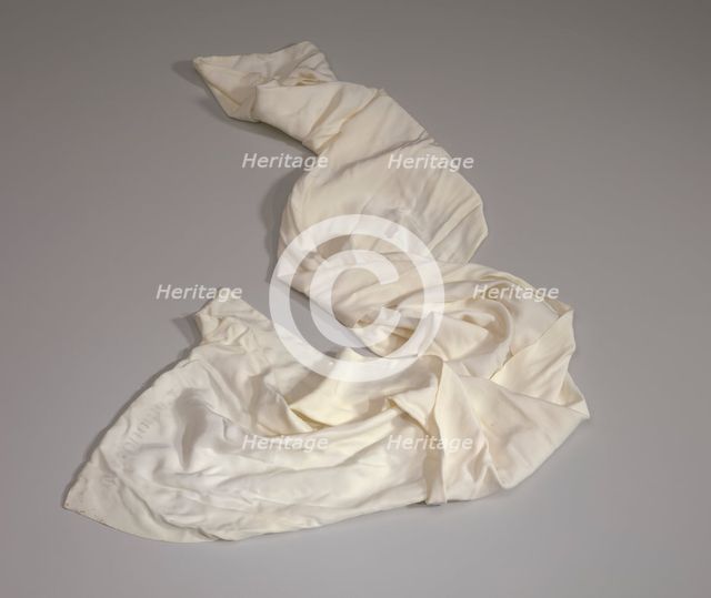 Aviator's silk scarf worn by Lt. Col. Woodrow W. Crockett, ca. 1942. Creator: Unknown.