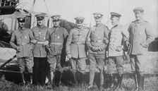 Aviators decorated with iron cross: Saenger, Baas, Hahn, Ingold, Hug..., between c1910 and c1915. Creator: Bain News Service