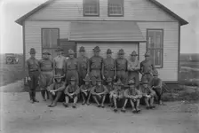 Aviators, Mineola, between 1917 and 1918. Creator: Bain News Service