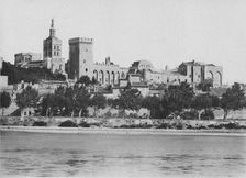 Avignon. - The Rhone and Popes Palace c1925
