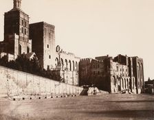 Avignon, Palais des Papes, 1859 or after. Creator: Edouard Baldus