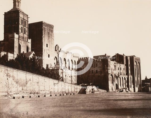Avignon, Palais des Papes, 1859 or after. Creator: Edouard Baldus.