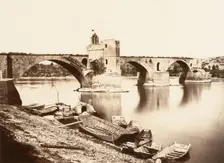 Avignon, Pont St. Bénezet, ca. 1864. Creator: Edouard Baldus