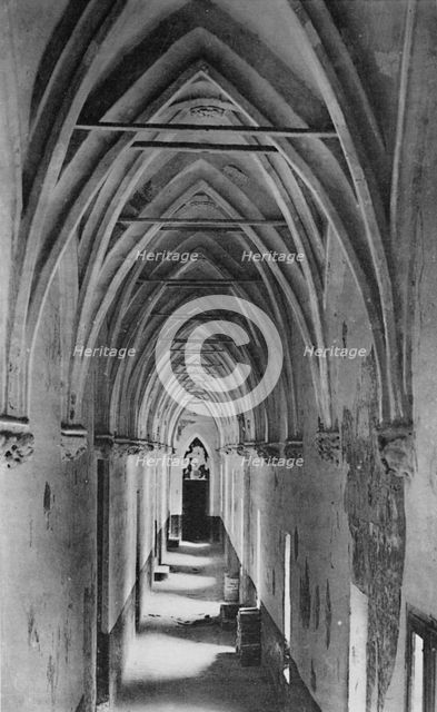 'Avignon - Popes Palace. - Conclave Gallery', c1925. Artist: Unknown.