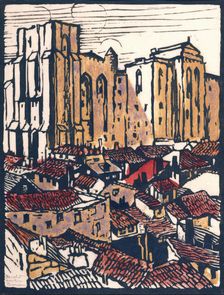Avignon-Pope's Palace, c1900-1932. Creator: Harold Haven Brown