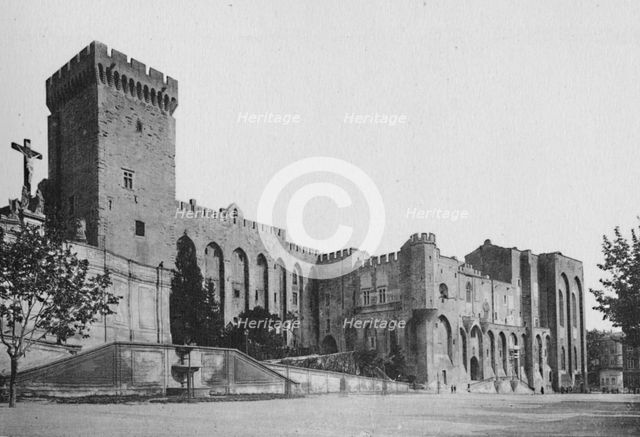 'Avignon - Popes Palace', c1925. Artist: Unknown.