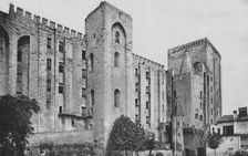 Avignon. - Popes Palace St. Jean and Trouillas Towers (West Front) c1925