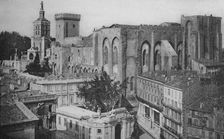 Avignon - Popes Palace View of the Clock Tower c1925