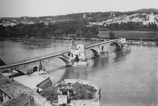 Avignon - St. Benezet Bridge and Rhone Valley, View Taken From Doms Fort c1925