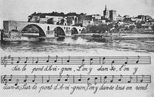 Avignon. - St-Benezet Bridge c1925