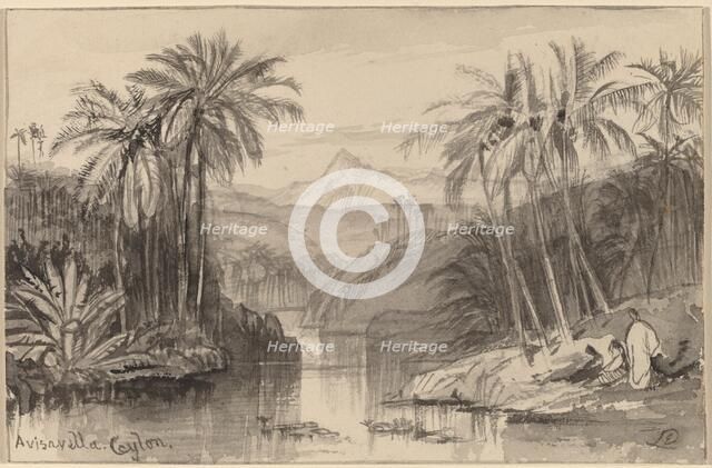Avisavella, Ceylon, 1884/1885. Creator: Edward Lear.
