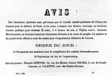 Avis, from French Political posters of the Paris Commune, May 1871