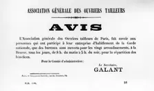 Avis, from French Political posters of the Paris Commune, May 1871