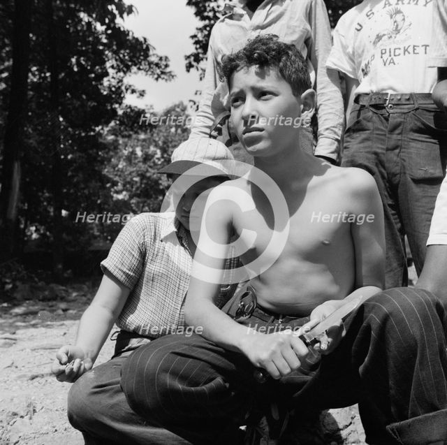 "Aw nuts", Camp Nathan Hale, Southfields, New York, 1943. Creator: Gordon Parks.