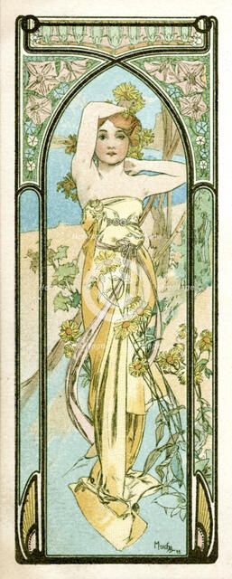 'Awakening of Morning', 1899. Artist: Alphonse Mucha