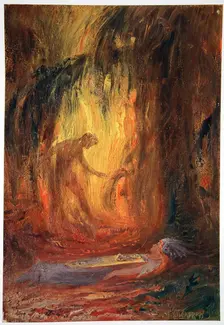 Awakening of Brunnhilde 1906. Creator: Unknown