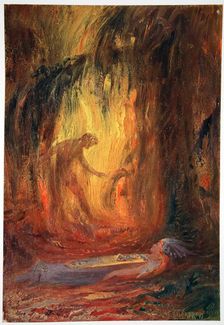 Awakening of Brunnhilde 1906. Creator: Unknown