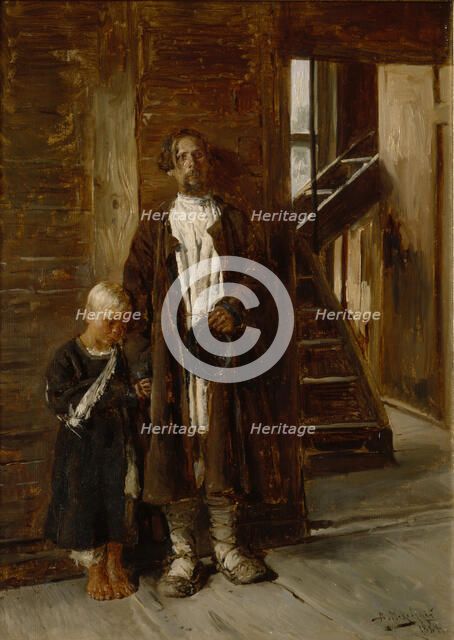 Awaiting a medicine, 1884. Artist: Makovsky, Vladimir Yegorovich (1846-1920)