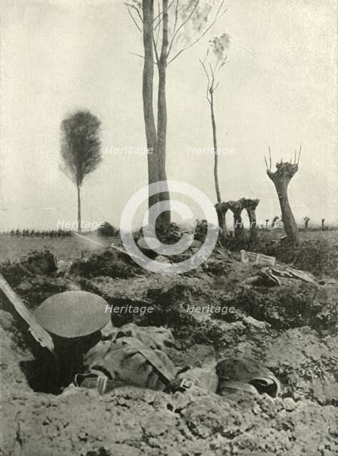 'Awaiting the Attack', (1919).  Creator: Unknown.