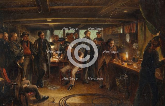 Awaiting the Reply, ca. 1866. Creator: Robert Charles Dudley.