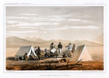 Awaiting the Return Of Mr Tinkham 1856.Artist: John Mix Stanley