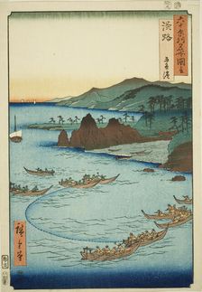 Awaji Province: Goshiki Beach (Awaji, Goshiki hama), from the series "Famous Places..., 1855. Creator: Ando Hiroshige