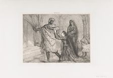 Away!: plate 7 from Othello (Act 3, Scene 4), etched 1844, reprinted 1900. Creator: Theodore Chasseriau