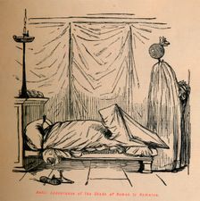 Awful appearance of the Shade of Remus to Romulus 1852. Artist: John Leech
