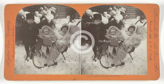 Awful Told, but Lots of Fun, 1898. Creator: Keystone View Company.