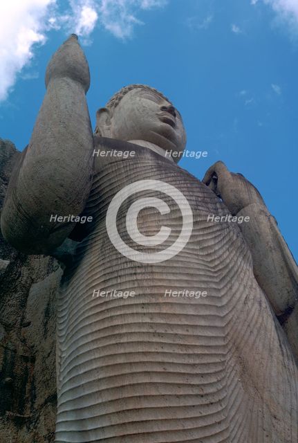 Awkana Buddha, a colossal statue. Artist: Unknown