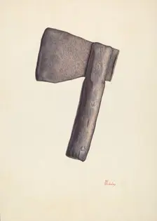 Axe, 1935/1942. Creator: Hal Blakeley