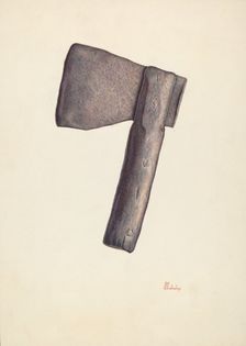 Axe, 1935/1942. Creator: Hal Blakeley