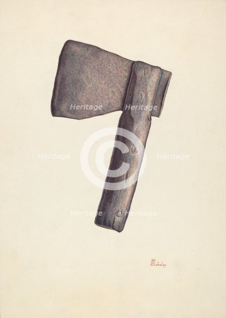 Axe, 1935/1942. Creator: Hal Blakeley.