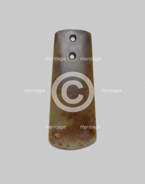 Axe, Neolithic period, probably Songze culture, c. 4000-3000 B.C. Creator: Unknown.