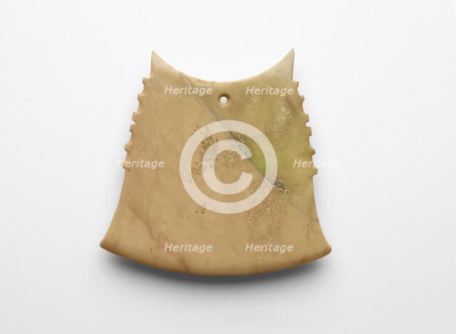 Axe (yue ?), probably reworked from a collared disk, Late Shang dynasty, ca. 1300-ca. 1050 BCE. Creator: Unknown.