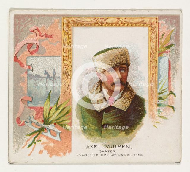 Axel Paulsen, Skater, from World's Champions, Second Series (N43) for Allen & Ginter Cigar..., 1888. Creator: Allen & Ginter.
