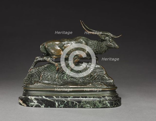 Axis Deer, 19th century. Creator: Antoine-Louis Barye (French, 1796-1875).