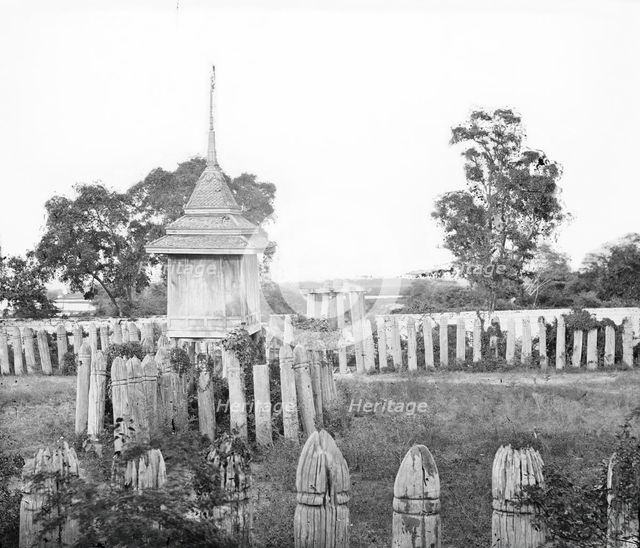 Ayutthaya, Siam (Thailand): the elephant corral, 1865-1866. Creator: John Thomson.